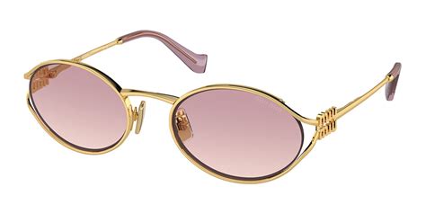 Miu Miu MU52YS ZVF1V1 Sunglasses in Rose Gold